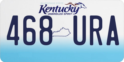 KY license plate 468URA