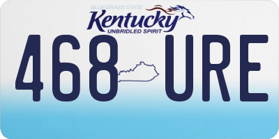KY license plate 468URE