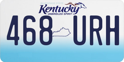 KY license plate 468URH