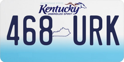 KY license plate 468URK