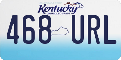 KY license plate 468URL