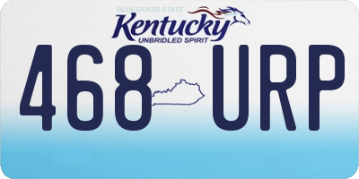 KY license plate 468URP
