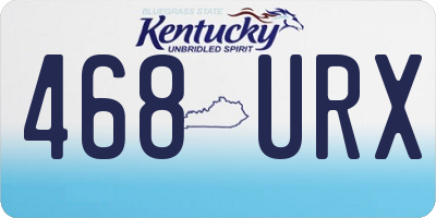 KY license plate 468URX