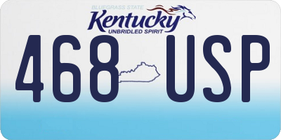 KY license plate 468USP