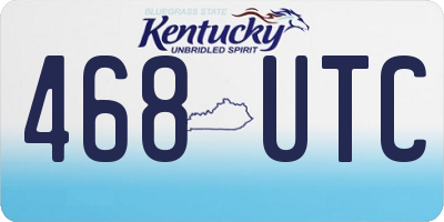KY license plate 468UTC
