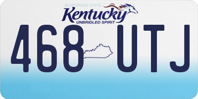 KY license plate 468UTJ