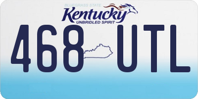 KY license plate 468UTL