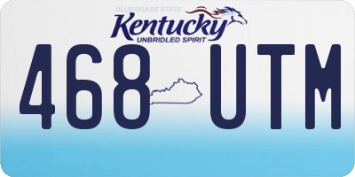 KY license plate 468UTM