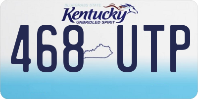 KY license plate 468UTP