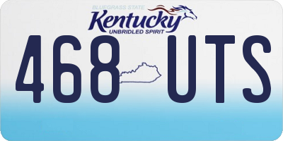 KY license plate 468UTS