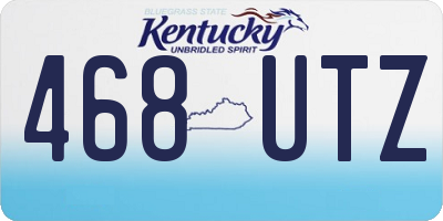 KY license plate 468UTZ
