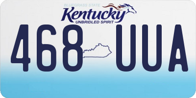 KY license plate 468UUA
