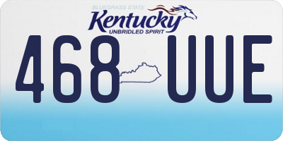 KY license plate 468UUE