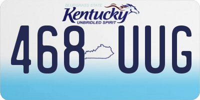 KY license plate 468UUG