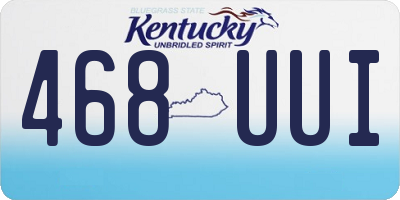 KY license plate 468UUI