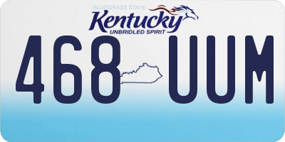KY license plate 468UUM