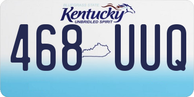 KY license plate 468UUQ