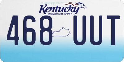 KY license plate 468UUT