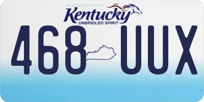KY license plate 468UUX