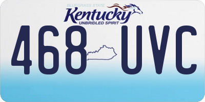 KY license plate 468UVC