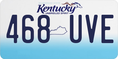 KY license plate 468UVE