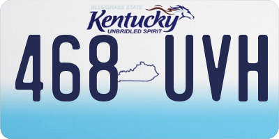 KY license plate 468UVH