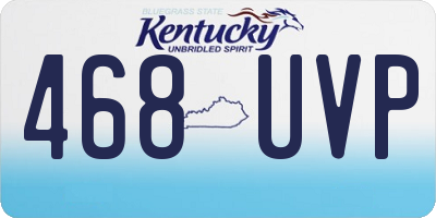KY license plate 468UVP