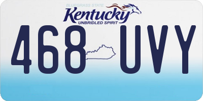 KY license plate 468UVY