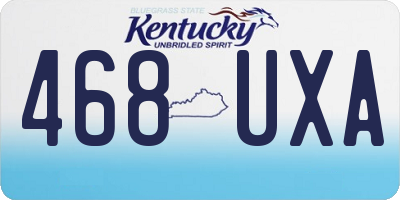 KY license plate 468UXA