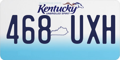 KY license plate 468UXH