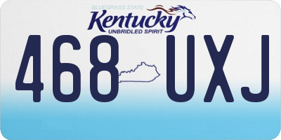 KY license plate 468UXJ