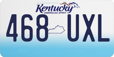KY license plate 468UXL