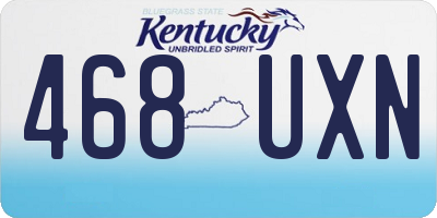 KY license plate 468UXN