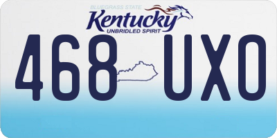 KY license plate 468UXO