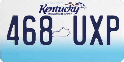 KY license plate 468UXP