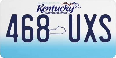 KY license plate 468UXS