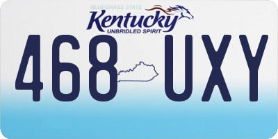KY license plate 468UXY