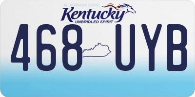 KY license plate 468UYB
