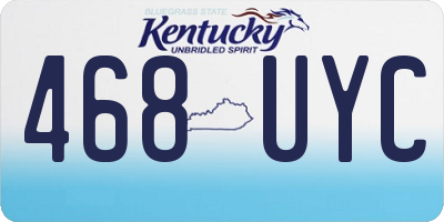 KY license plate 468UYC