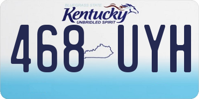 KY license plate 468UYH