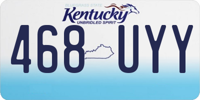 KY license plate 468UYY