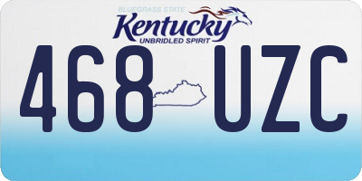 KY license plate 468UZC