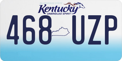 KY license plate 468UZP
