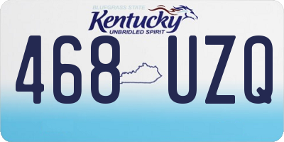 KY license plate 468UZQ