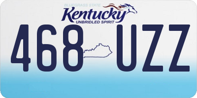 KY license plate 468UZZ