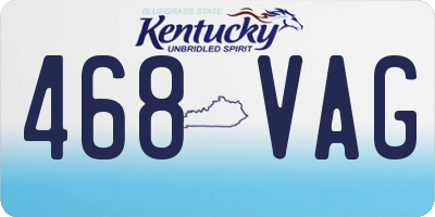 KY license plate 468VAG