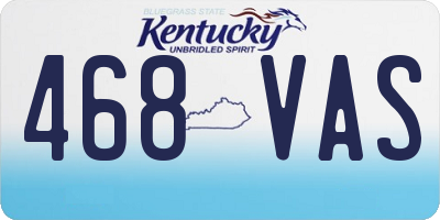 KY license plate 468VAS