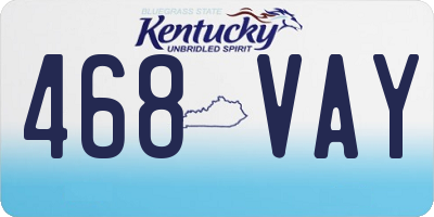 KY license plate 468VAY