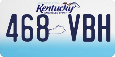 KY license plate 468VBH