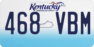 KY license plate 468VBM